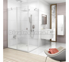 Душевой уголок Ravak CRV2-110+CPS Transparent, профиль белый