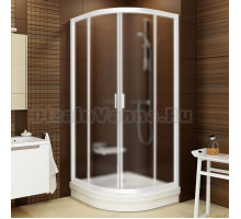 Душевой уголок Ravak BLCP4-80 Grape, профиль белый