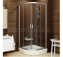 Душевой уголок Ravak BLCP4-80 Grape, профиль сатин