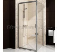 Душевой уголок Ravak BLDP2-100+BLPS Grape, профиль сатин