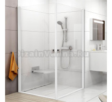 Душевой уголок Ravak CRV1-100+CRV1 Transparent, профиль белый