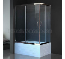 Душевой уголок Royal Bath RB8100BP-T-CH-L с поддоном