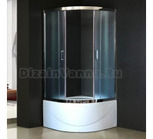 Душевой уголок Royal Bath RB 90BK-C-CH с поддоном