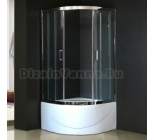 Душевой уголок Royal Bath RB 90BK-T-CH с поддоном