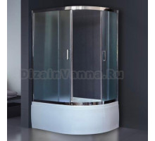 Душевой уголок Royal Bath RB 8120BK-C-CH L, с поддоном