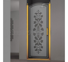 Душевая дверь в нишу Sturm Schick 80 см L decor gold