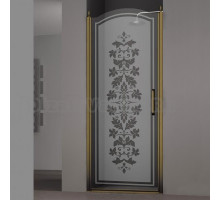 Душевая дверь в нишу Sturm Schick 80 см L decor bronze