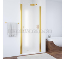 Душевая дверь в нишу Vegas Glass EP 60 09 10 профиль золото, стекло сатин