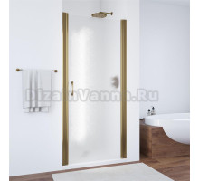 Душевая дверь в нишу Vegas Glass EP 60 05 02 профиль бронза, стекло шиншилла