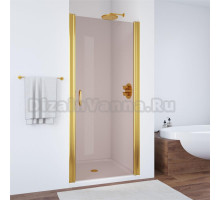Душевая дверь в нишу Vegas Glass EP 60 09 05 профиль золото, стекло бронза