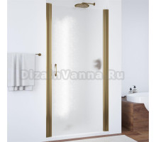 Душевая дверь в нишу Vegas Glass EP 70 05 02 профиль бронза, стекло шиншилла