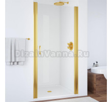 Душевая дверь в нишу Vegas Glass EP 75 09 01 профиль золото, стекло прозрачное