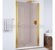 Душевая дверь в нишу Vegas Glass EP 80 09 05 профиль золото, стекло бронза