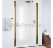 Душевая дверь в нишу Vegas Glass EP 90 05 10 профиль бронза, стекло сатин