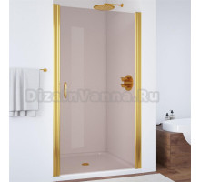 Душевая дверь в нишу Vegas Glass EP 95 09 05 профиль золото, стекло бронза