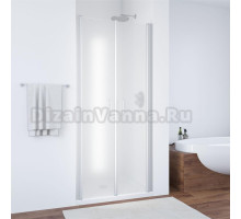 Душевая дверь в нишу Vegas Glass E2P 70 07 10 профиль матовый хром, стекло сатин