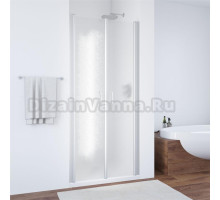 Душевая дверь в нишу Vegas Glass E2P 70 07 02 профиль матовый хром, стекло шиншилла