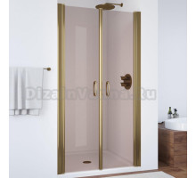 Душевая дверь в нишу Vegas Glass E2P 75 05 05 профиль бронза, стекло бронза