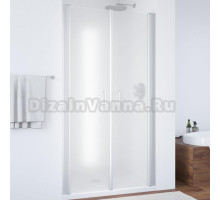 Душевая дверь в нишу Vegas Glass E2P 80 07 10 профиль матовый хром, стекло сатин