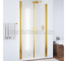 Душевая дверь в нишу Vegas Glass E2P 85 09 10 профиль золото, стекло сатин