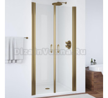 Душевая дверь в нишу Vegas Glass E2P 85 05 01 профиль бронза, стекло прозрачное