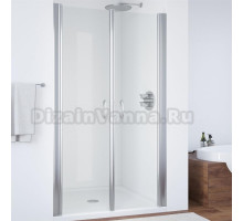 Душевая дверь в нишу Vegas Glass E2P 95 08 01 профиль глянцевый хром, стекло прозрачное