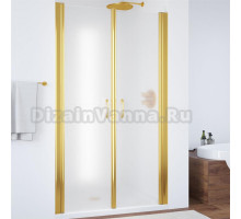 Душевая дверь в нишу Vegas Glass E2P 0095 09 10 профиль золото, стекло сатин