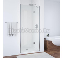 Душевая дверь в нишу Vegas Glass AFP 100 08 01 R профиль глянцевый хром, стекло прозрачное