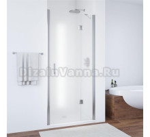 Душевая дверь в нишу Vegas Glass AFP 100 08 10 R профиль глянцевый хром, стекло сатин
