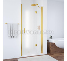 Душевая дверь в нишу Vegas Glass AFP 100 09 10 R профиль золото, стекло сатин