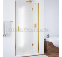 Душевая дверь в нишу Vegas Glass AFP 0110 09 02 R вход 73 см, профиль золото, стекло шиншилла