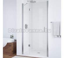 Душевая дверь в нишу Vegas Glass AFP 120 08 01 L профиль глянцевый хром, стекло прозрачное