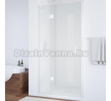 Душевая дверь в нишу Vegas Glass AFP 120 01 01 L профиль белый, стекло прозрачное