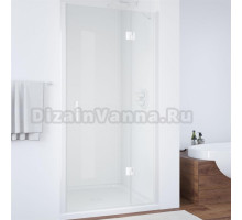 Душевая дверь в нишу Vegas Glass AFP 120 01 01 R профиль белый, стекло прозрачное