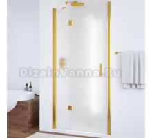 Душевая дверь в нишу Vegas Glass AFP 120 09 02 L профиль золото, стекло шиншилла