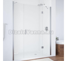 Душевая дверь в нишу Vegas Glass AFP-F 130 08 01 R профиль глянцевый хром, стекло прозрачное