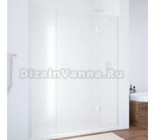 Душевая дверь в нишу Vegas Glass AFP-F 130 01 10 R профиль белый, стекло сатин