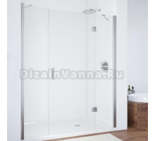 Душевая дверь в нишу Vegas Glass AFP-F 140 08 01 R профиль глянцевый хром, стекло прозрачное