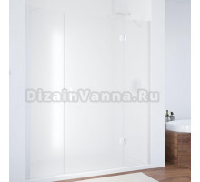 Душевая дверь в нишу Vegas Glass AFP-F 140 01 10 R профиль белый, стекло сатин