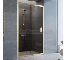 Душевая дверь в нишу Vegas Glass ZP 105 09 05 профиль золото, стекло бронза