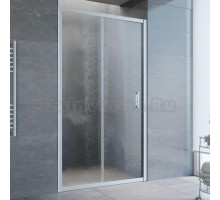 Душевая дверь в нишу Vegas Glass ZP 105 07 02 профиль матовый хром, стекло шиншилла