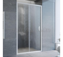 Душевая дверь в нишу Vegas Glass ZP 105 01 02 профиль белый, стекло шиншилла
