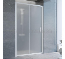 Душевая дверь в нишу Vegas Glass ZP 110 01 10 профиль белый, стекло сатин