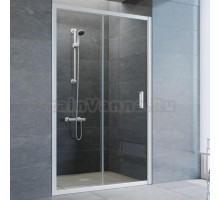 Душевая дверь в нишу Vegas Glass ZP 115 01 01 профиль белый, стекло прозрачное