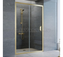 Душевая дверь в нишу Vegas Glass ZP 115 09 01 профиль золото, стекло прозрачное