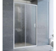 Душевая дверь в нишу Vegas Glass ZP 115 01 02 профиль белый, стекло шиншилла