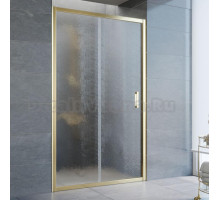 Душевая дверь в нишу Vegas Glass ZP 115 09 02 профиль золото, стекло шиншилла