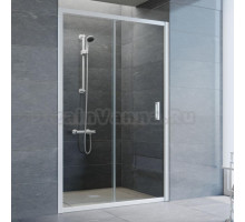 Душевая дверь в нишу Vegas Glass ZP 120 01 01 профиль белый, стекло прозрачное