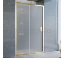 Душевая дверь в нишу Vegas Glass ZP 120 09 10 профиль золото, стекло сатин