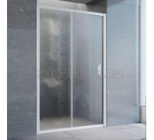 Душевая дверь в нишу Vegas Glass ZP 120 01 02 профиль белый, стекло шиншилла